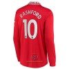 Maglia da Calcio a Maniche Lunghe Manchester United Rashford 10 Casa 2022-23 per Uomo